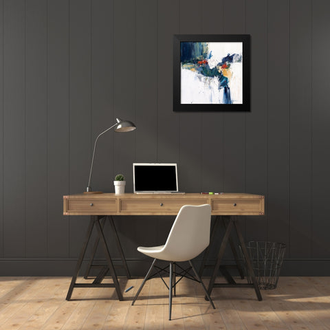 Cascading Black Modern Wood Framed Art Print by McCourt, Suzanne