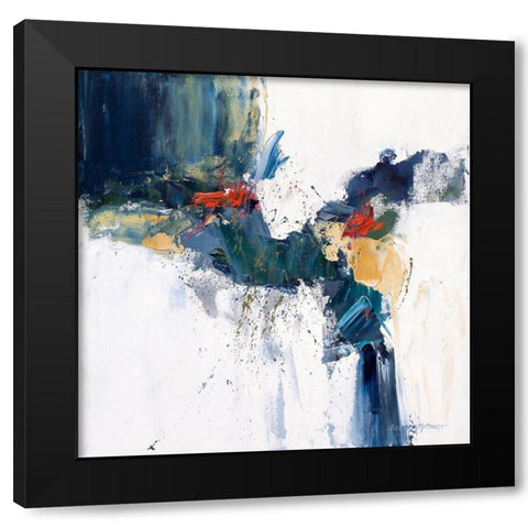 Cascading Black Modern Wood Framed Art Print by McCourt, Suzanne