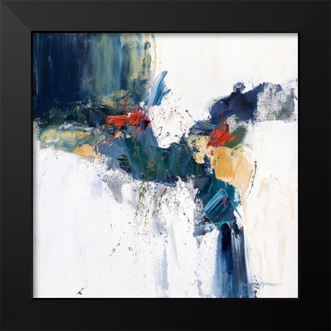 Cascading Black Modern Wood Framed Art Print by McCourt, Suzanne