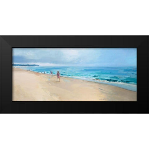 Comporta Beach Black Modern Wood Framed Art Print by Merino, Carmen
