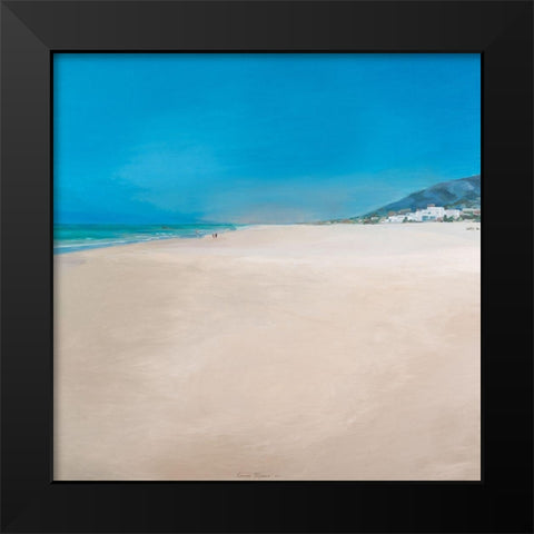 Zaharaâ€™s Light Black Modern Wood Framed Art Print by Merino, Carmen
