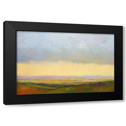 Distant View Black Modern Wood Framed Art Print by McCarthy, William