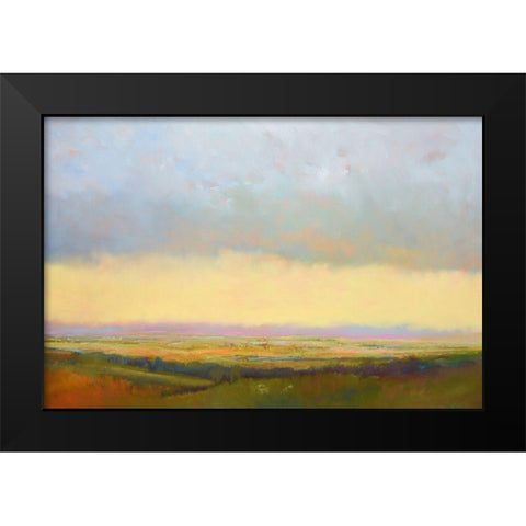 Distant View Black Modern Wood Framed Art Print by McCarthy, William