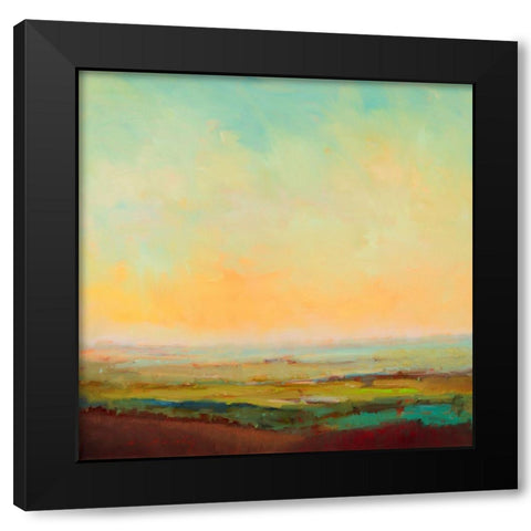 Pink Edge Black Modern Wood Framed Art Print by McCarthy, William