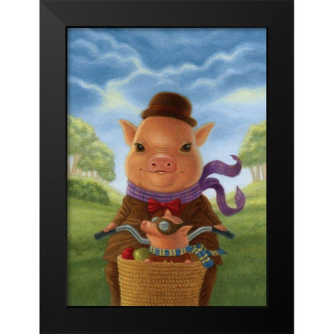 Cadwalladerâ€™s Fine Day Out Black Modern Wood Framed Art Print by Matarazzo, Gina