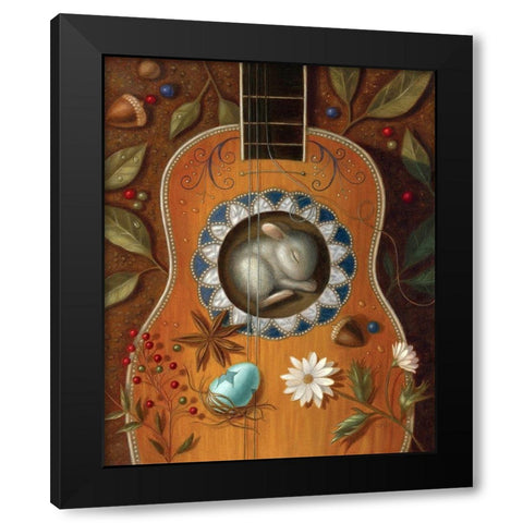 A Residence of Resonance Black Modern Wood Framed Art Print by Matarazzo, Gina