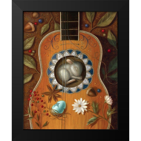 A Residence of Resonance Black Modern Wood Framed Art Print by Matarazzo, Gina