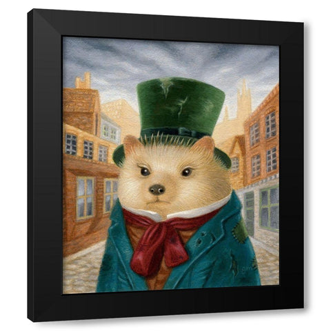 Smythe Black Modern Wood Framed Art Print by Matarazzo, Gina