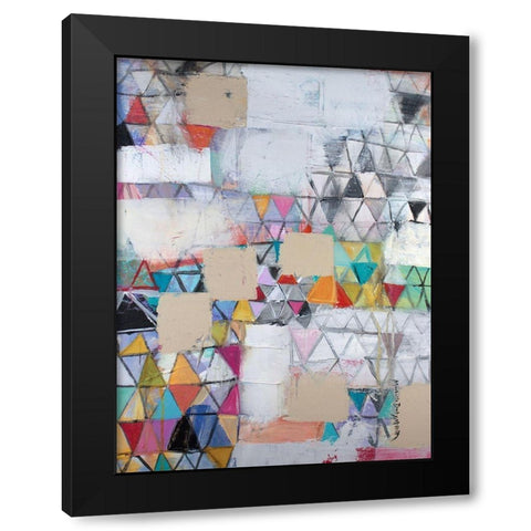 Cover Up Black Modern Wood Framed Art Print by Moffitt, Michelle Daisley