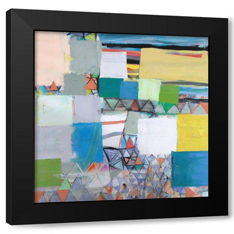 Oceanside Black Modern Wood Framed Art Print by Moffitt, Michelle Daisley
