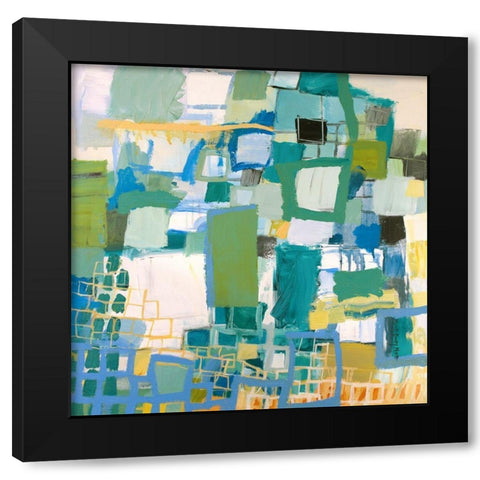 Serene Black Modern Wood Framed Art Print by Moffitt, Michelle Daisley