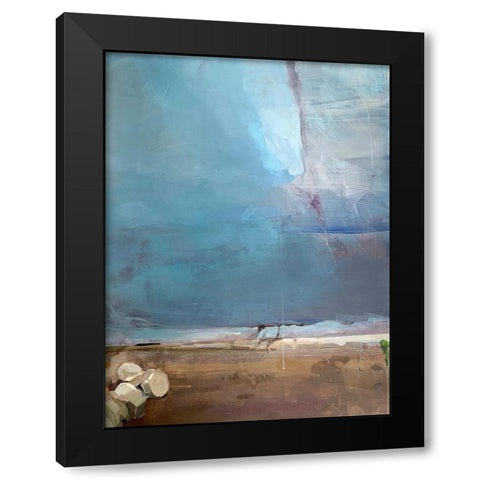 Invisible City Black Modern Wood Framed Art Print by Merino, Carmen