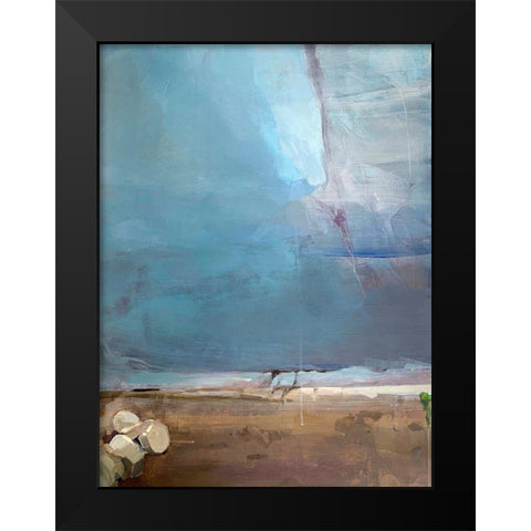 Invisible City Black Modern Wood Framed Art Print by Merino, Carmen
