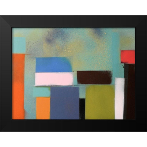 Urban Hues 02 Black Modern Wood Framed Art Print by Miller, Gill