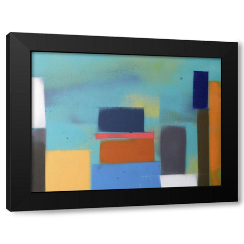 Urban Hues 08 Black Modern Wood Framed Art Print by Miller, Gill
