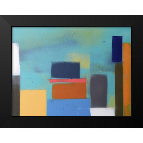 Urban Hues 08 Black Modern Wood Framed Art Print by Miller, Gill