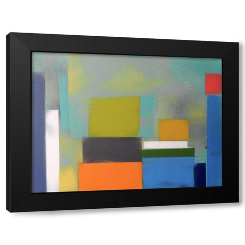 Urban Hues 11 Black Modern Wood Framed Art Print by Miller, Gill