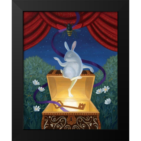 A Beekeepers Dream Black Modern Wood Framed Art Print by Matarazzo, Gina