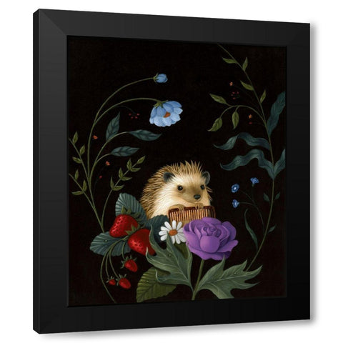 A Dashing Fellow Black Modern Wood Framed Art Print with Double Matting by Matarazzo, Gina