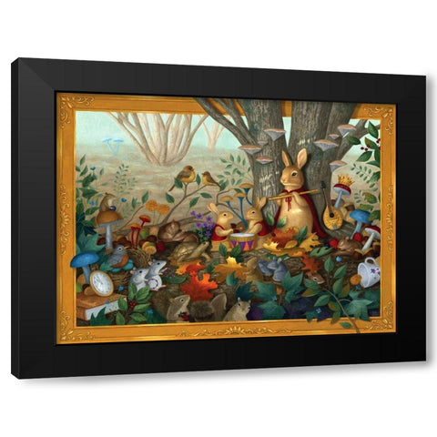 Her Majesty in The Afternoon Black Modern Wood Framed Art Print by Matarazzo, Gina