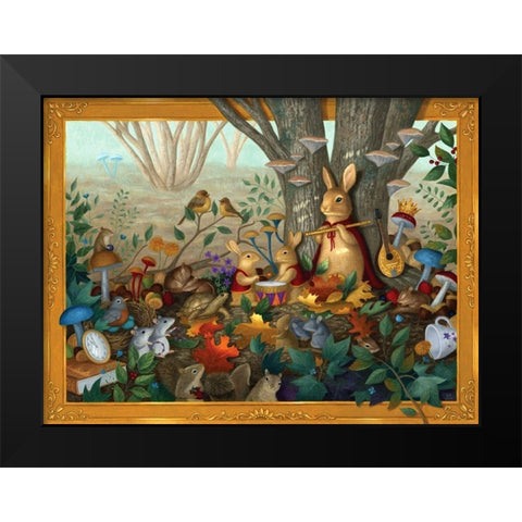 Her Majesty in The Afternoon Black Modern Wood Framed Art Print by Matarazzo, Gina