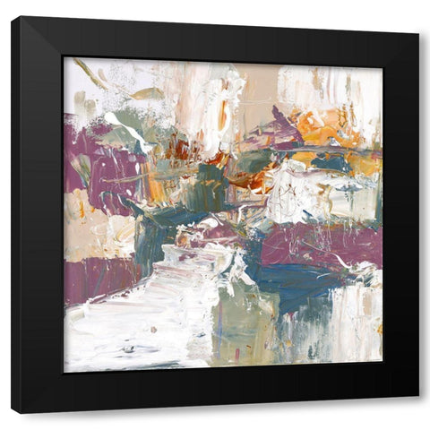 Free Flowing Black Modern Wood Framed Art Print with Double Matting by McCourt, Suzanne