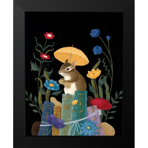 Ambroses Lucky Day Black Modern Wood Framed Art Print by Matarazzo, Gina