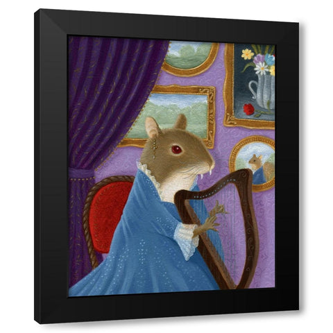 Priscilla F. Foffenschnizzle Black Modern Wood Framed Art Print by Matarazzo, Gina