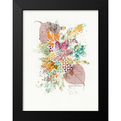 Interlaced Black Modern Wood Framed Art Print by McCourt, Suzanne