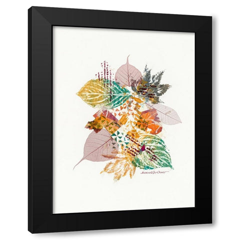 Interwoven Black Modern Wood Framed Art Print with Double Matting by McCourt, Suzanne