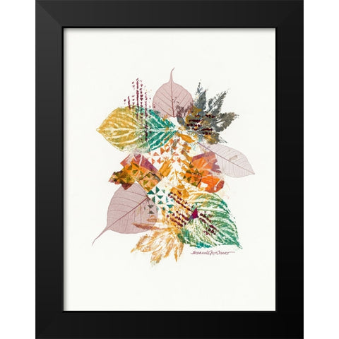 Interwoven Black Modern Wood Framed Art Print by McCourt, Suzanne