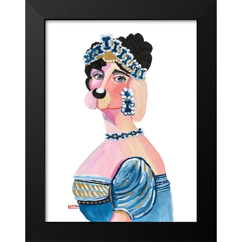 Empress Josephine Bone-Aparte Black Modern Wood Framed Art Print by Marshall, Lucy