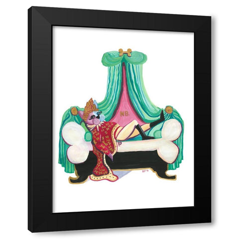 Napoleon Bone-Aparte Black Modern Wood Framed Art Print with Double Matting by Marshall, Lucy