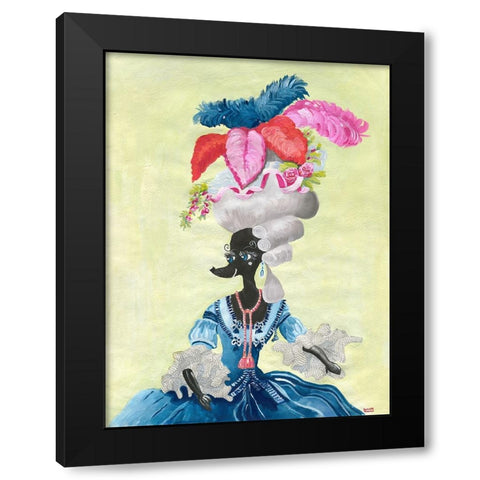 The Venetian Chiennale Calls! Black Modern Wood Framed Art Print by Marshall, Lucy