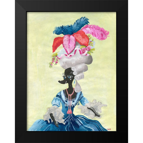 The Venetian Chiennale Calls! Black Modern Wood Framed Art Print by Marshall, Lucy
