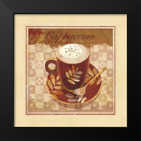 Cappuccino Black Modern Wood Framed Art Print by Maron, Linda