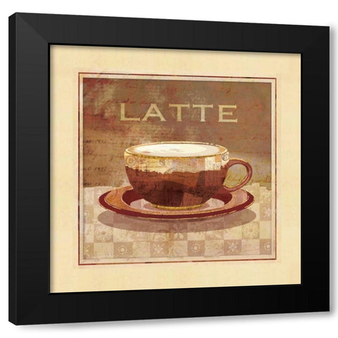 Latte Black Modern Wood Framed Art Print with Double Matting by Maron, Linda