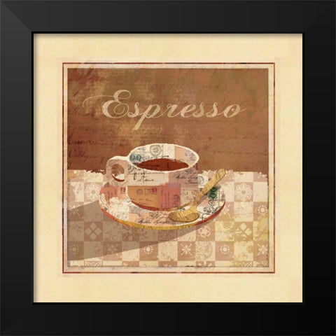 Espresso Black Modern Wood Framed Art Print by Maron, Linda