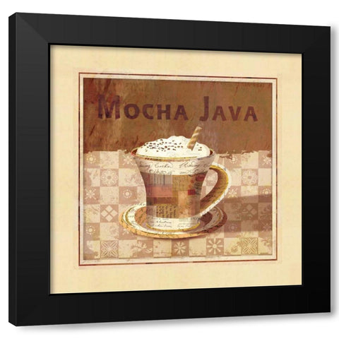Mocha Java Black Modern Wood Framed Art Print with Double Matting by Maron, Linda