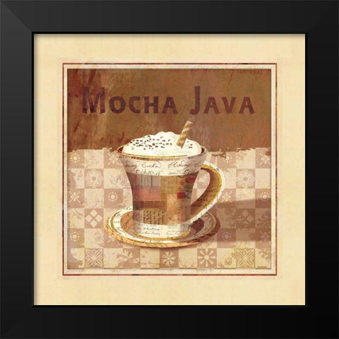 Mocha Java Black Modern Wood Framed Art Print by Maron, Linda