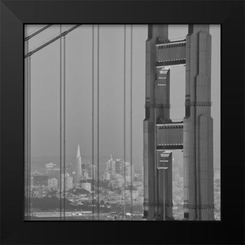 Hendrik Point Black Modern Wood Framed Art Print by Melville, Craig