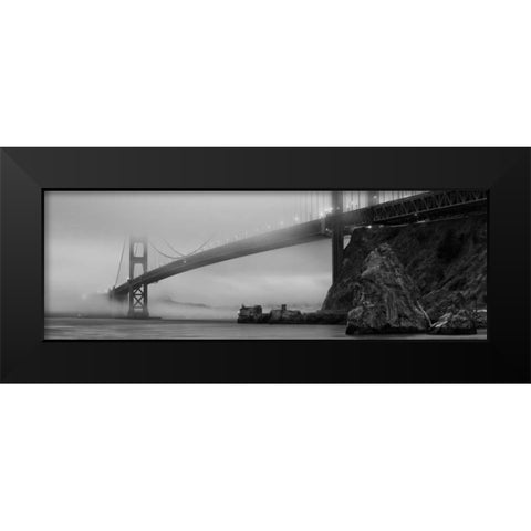 Horseshoe Bay Black Modern Wood Framed Art Print by Melville, Craig