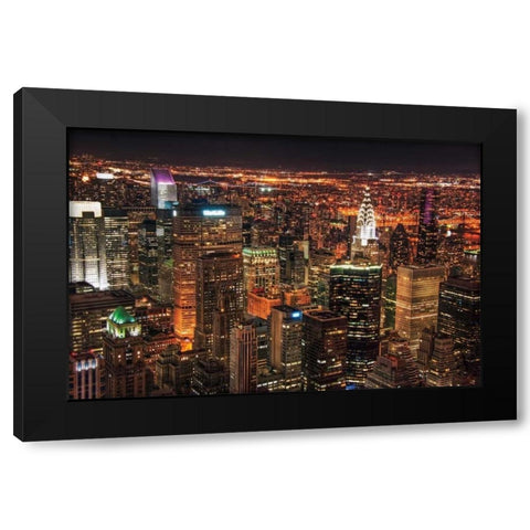 Diamonds in the Sky Black Modern Wood Framed Art Print with Double Matting by Mikaels, Natalie