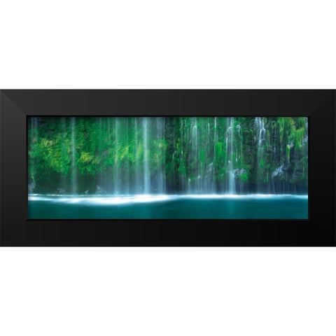 Hidden Paradise Black Modern Wood Framed Art Print by Mikaels, Natalie