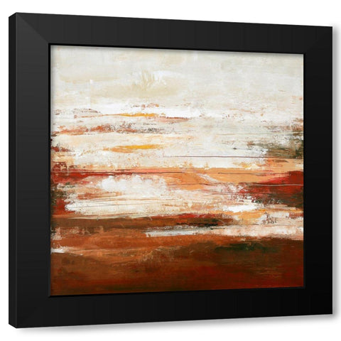 Red Limit Black Modern Wood Framed Art Print with Double Matting by Design Fabrikken