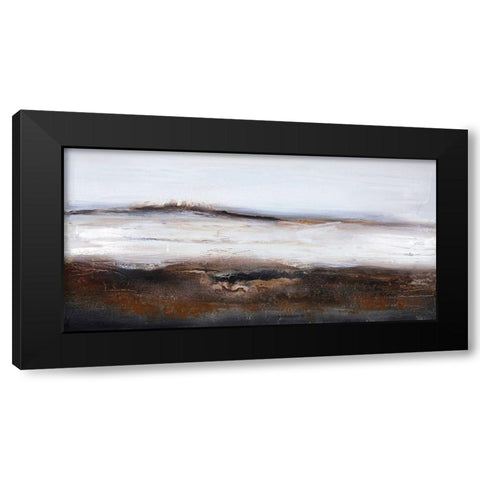 Over and Out Black Modern Wood Framed Art Print with Double Matting by Design Fabrikken
