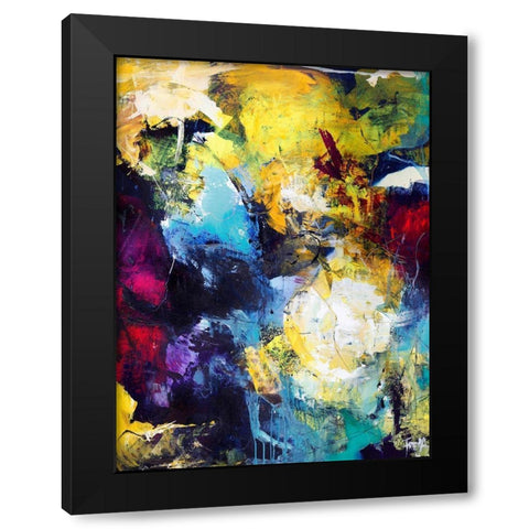 Treasure Hunt Black Modern Wood Framed Art Print with Double Matting by Design Fabrikken