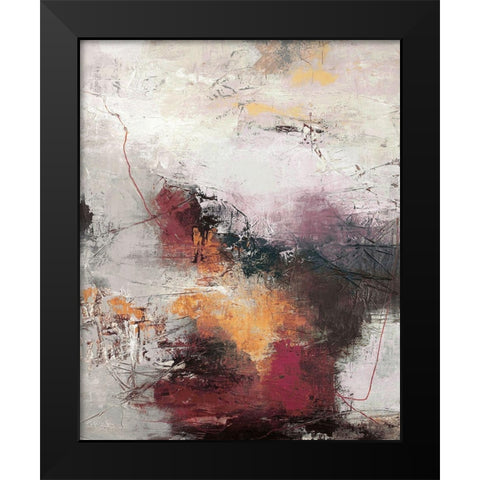 Milestone 3 Black Modern Wood Framed Art Print by Design Fabrikken