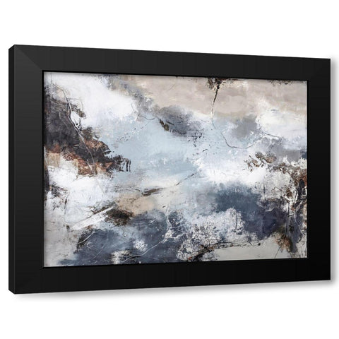 Rising 3 Black Modern Wood Framed Art Print with Double Matting by Design Fabrikken