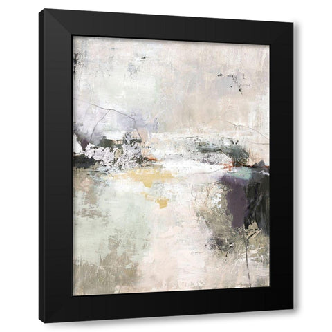 Garden Gate Black Modern Wood Framed Art Print by Design Fabrikken